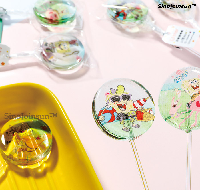 Sugar-Free and Fat-Free VC Edible Image Lollipops